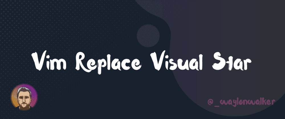Vim Replace Visual Star